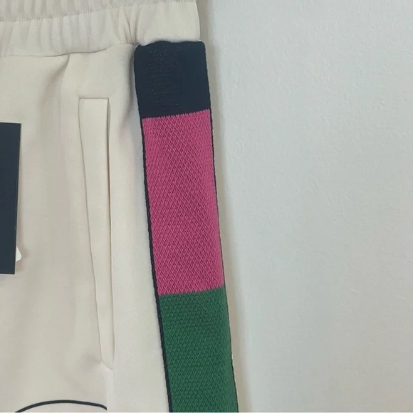 NWT Palm Angels x Missoni Collab Shorts Logo in cream / white
